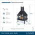 Georgian Steel Chiminea & Grill